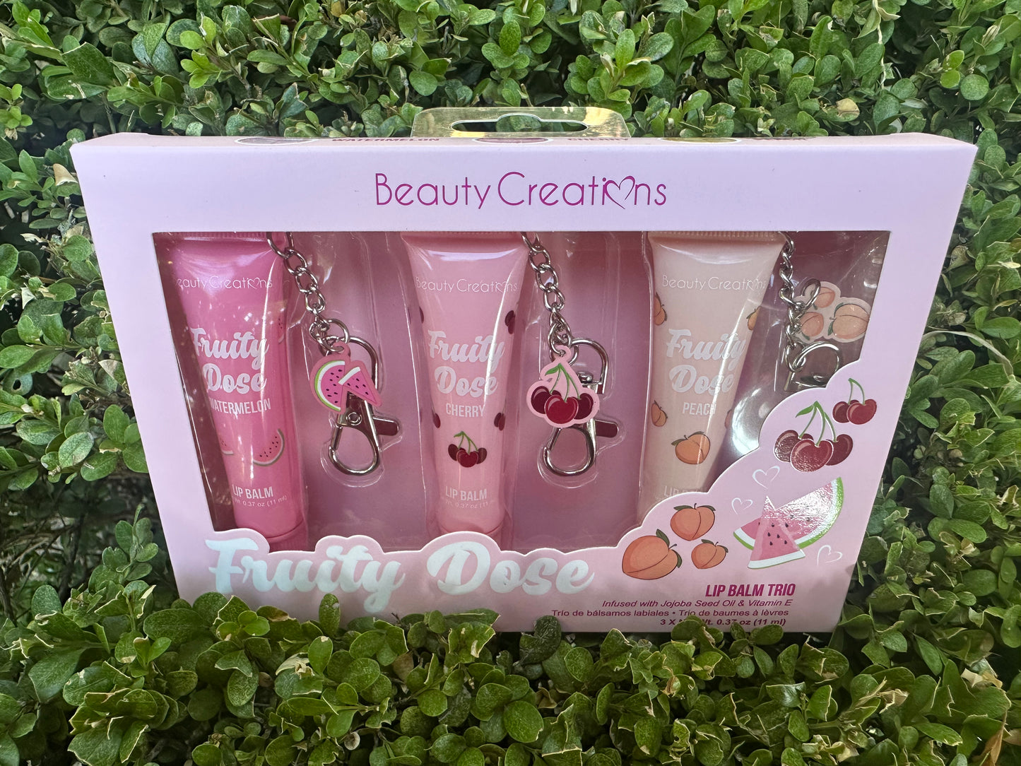 Trió lipgloss key chain