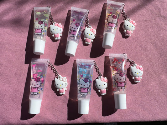 Hello kitty lipgloss set