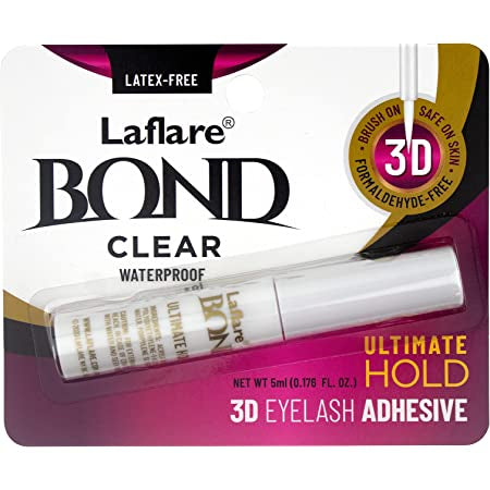 La flare clear eyelash adhesive
